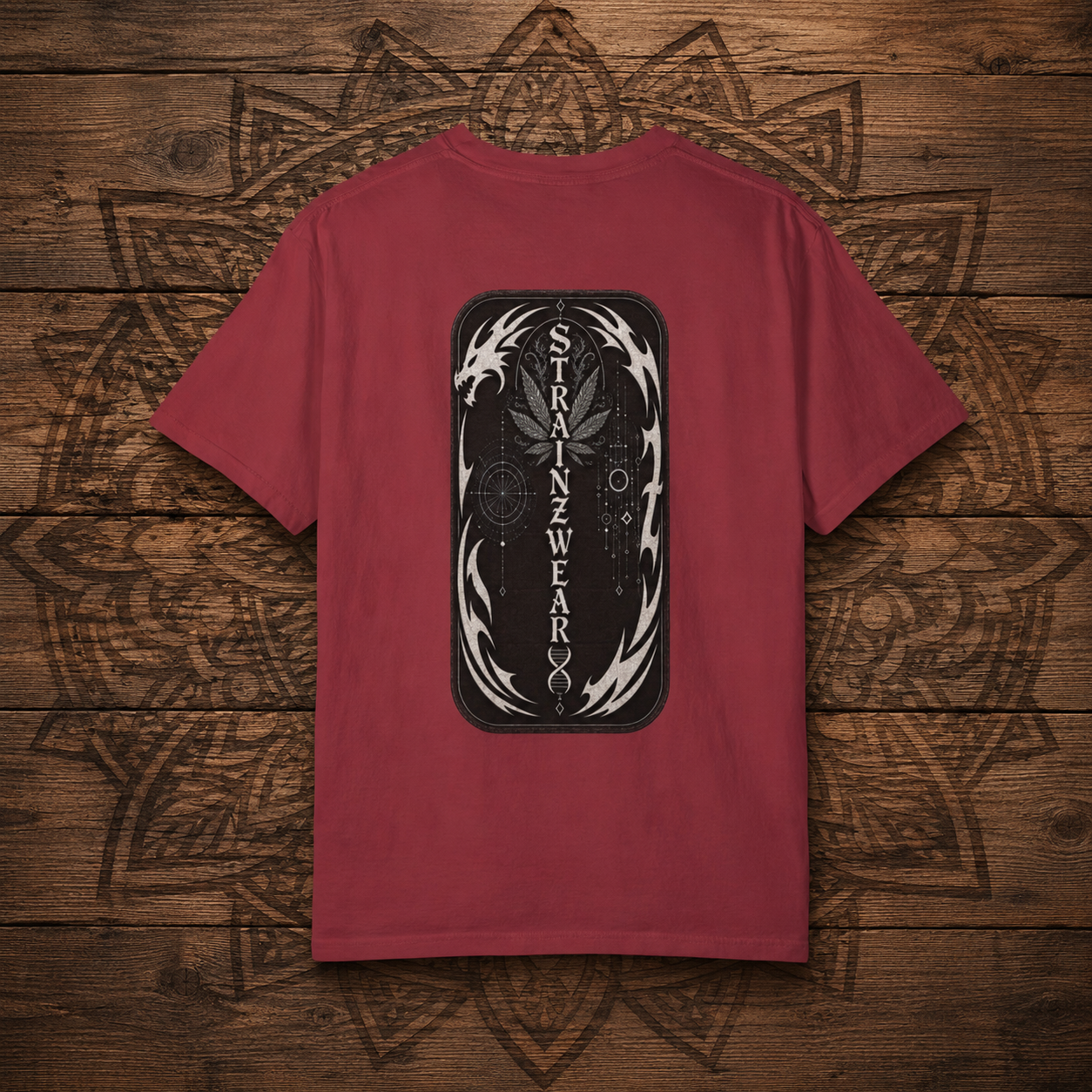 Ghost OG Leaf graphic T-shirt | Strainzwear back print