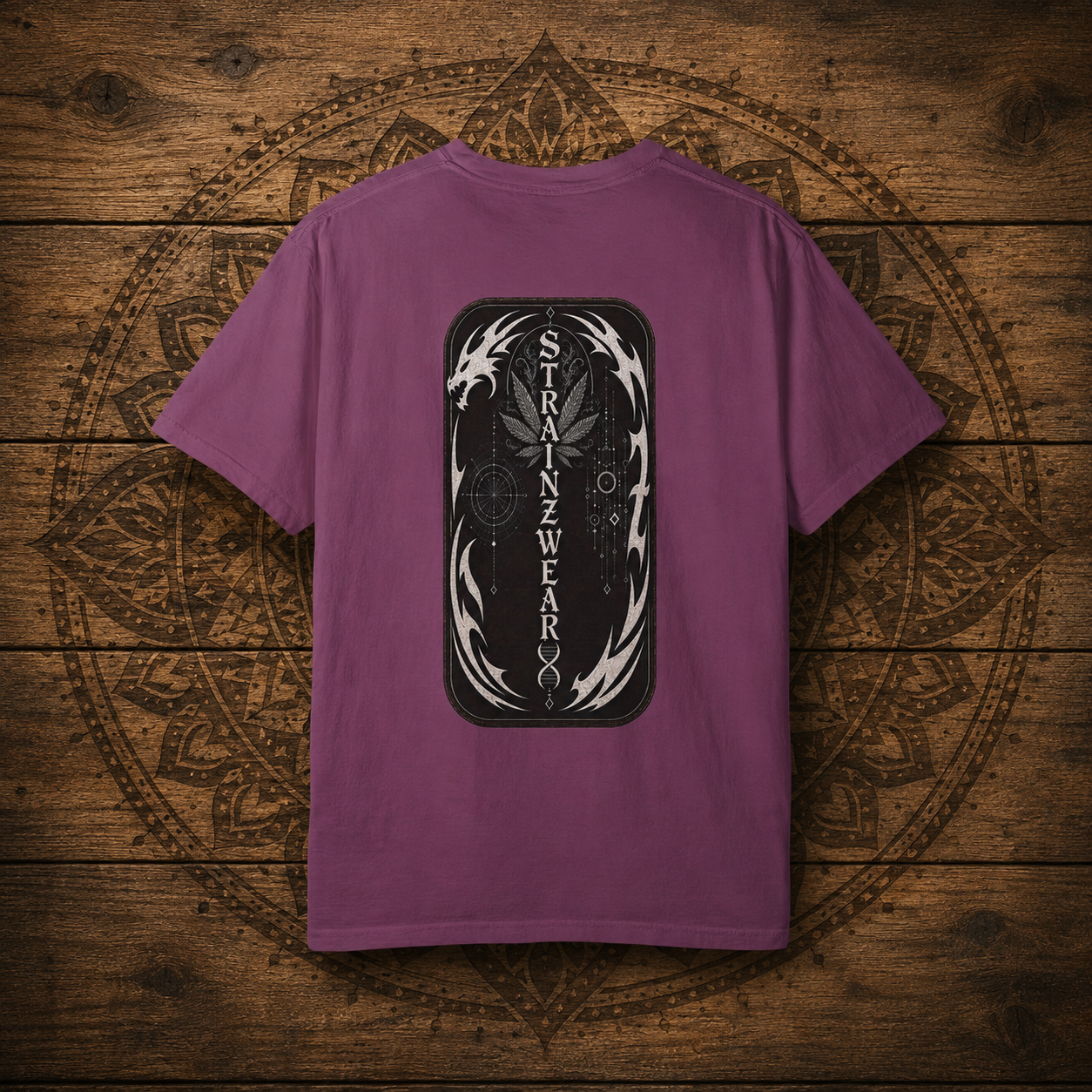 Ghost OG Leaf graphic T-shirt | Strainzwear back print