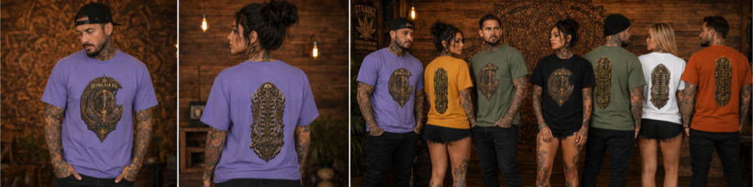 Skywalker OG Crescent Moon Crest T-Shirt | Vintage Spinal Cosmic Emblem