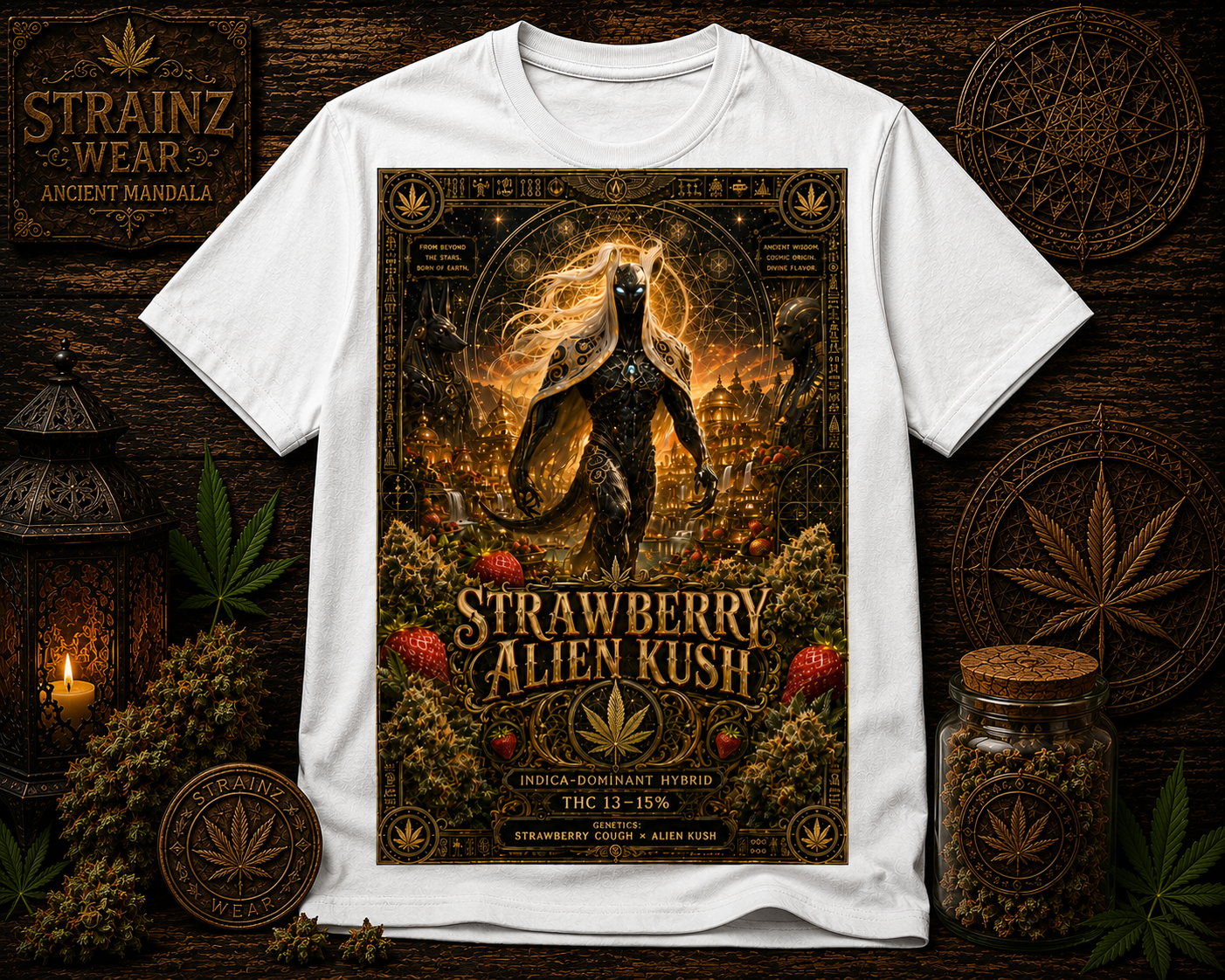Strawberry Alien Kush (T-shirt)