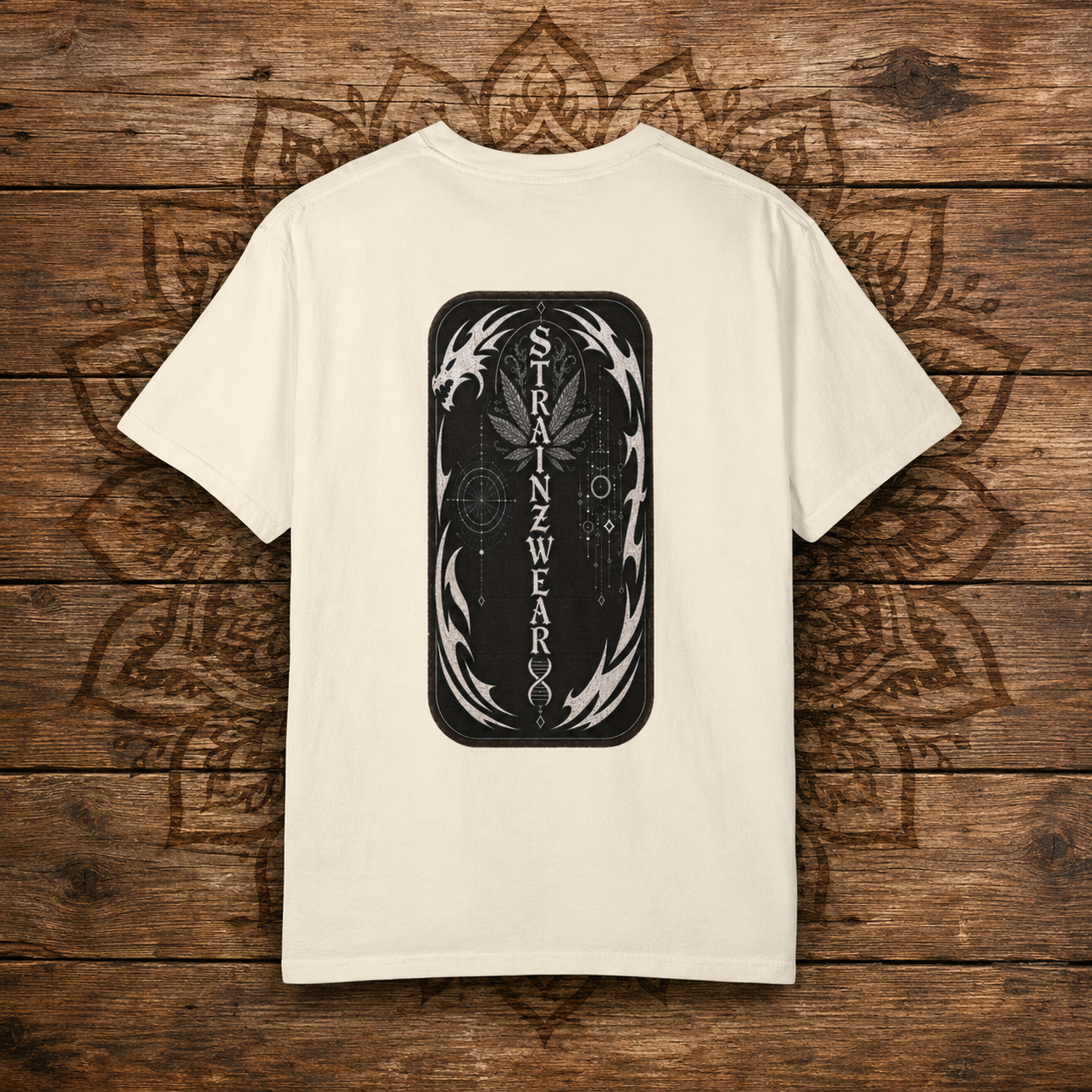Ghost OG Leaf graphic T-shirt | Strainzwear back print