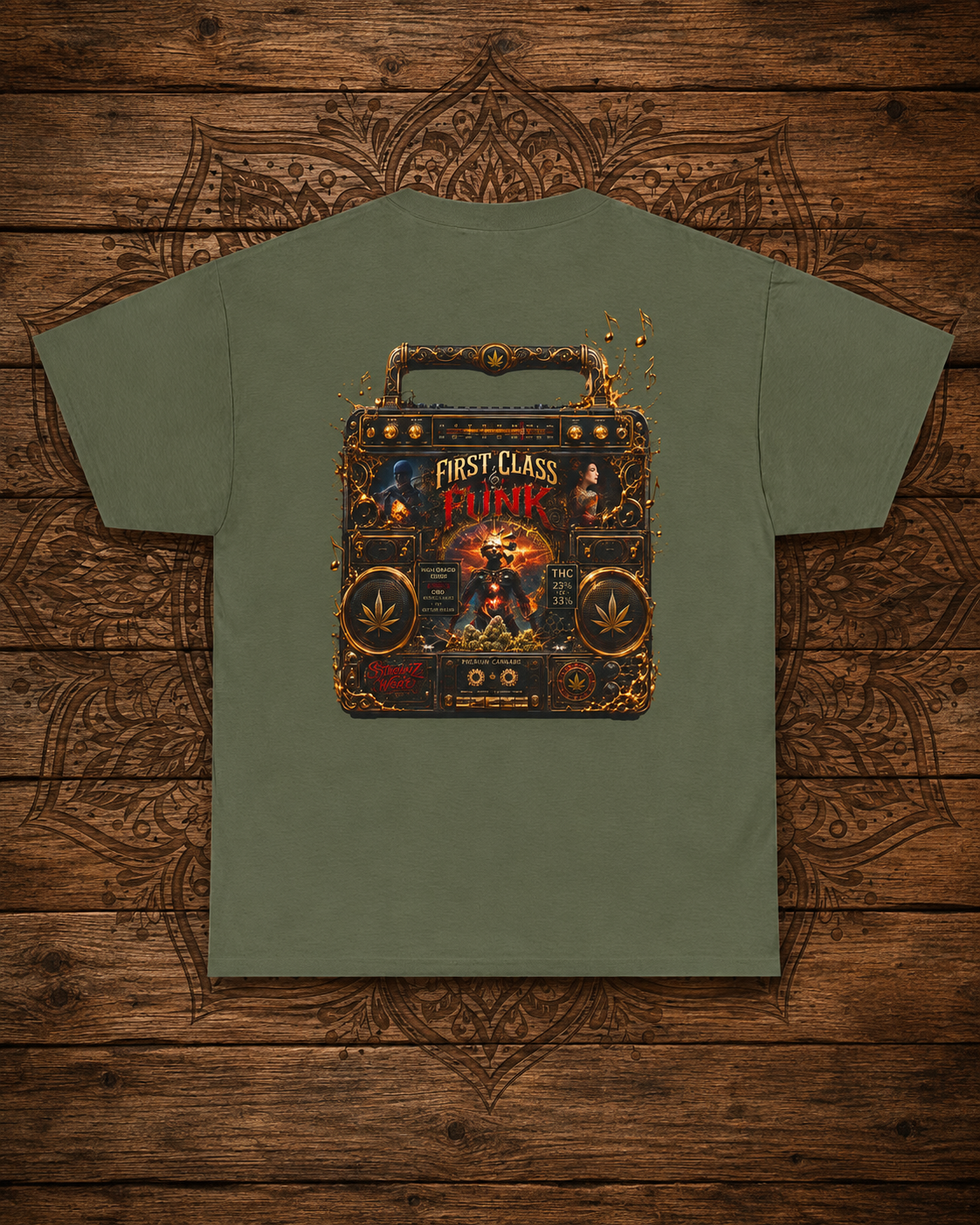 Skull with Headphones Tee | Punk Amplifier Graphic Shirt