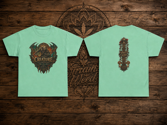 The Creature graphic tee | Mythic monster design, fantasy horror