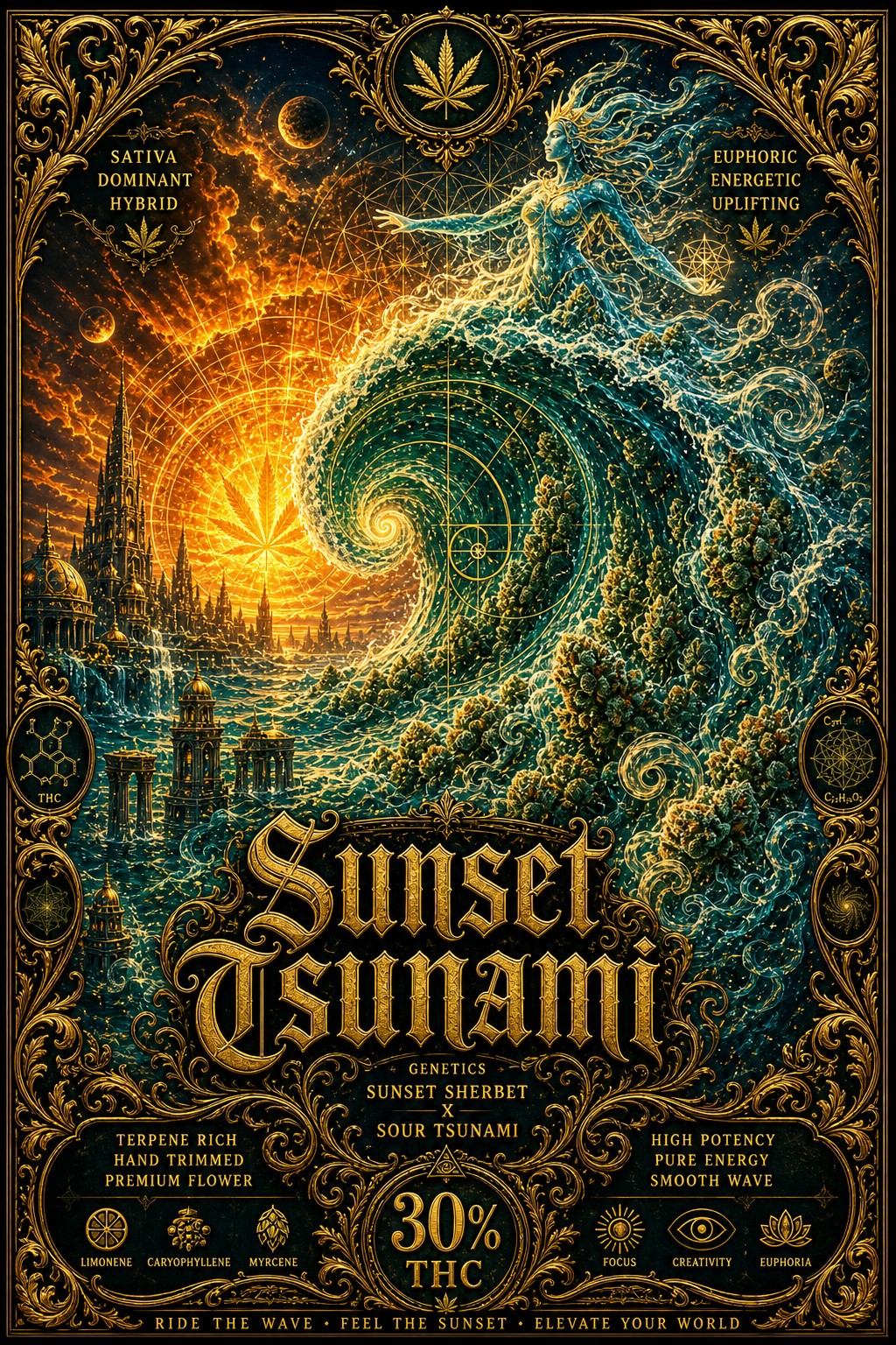 Sunset Tsunami Jersey
