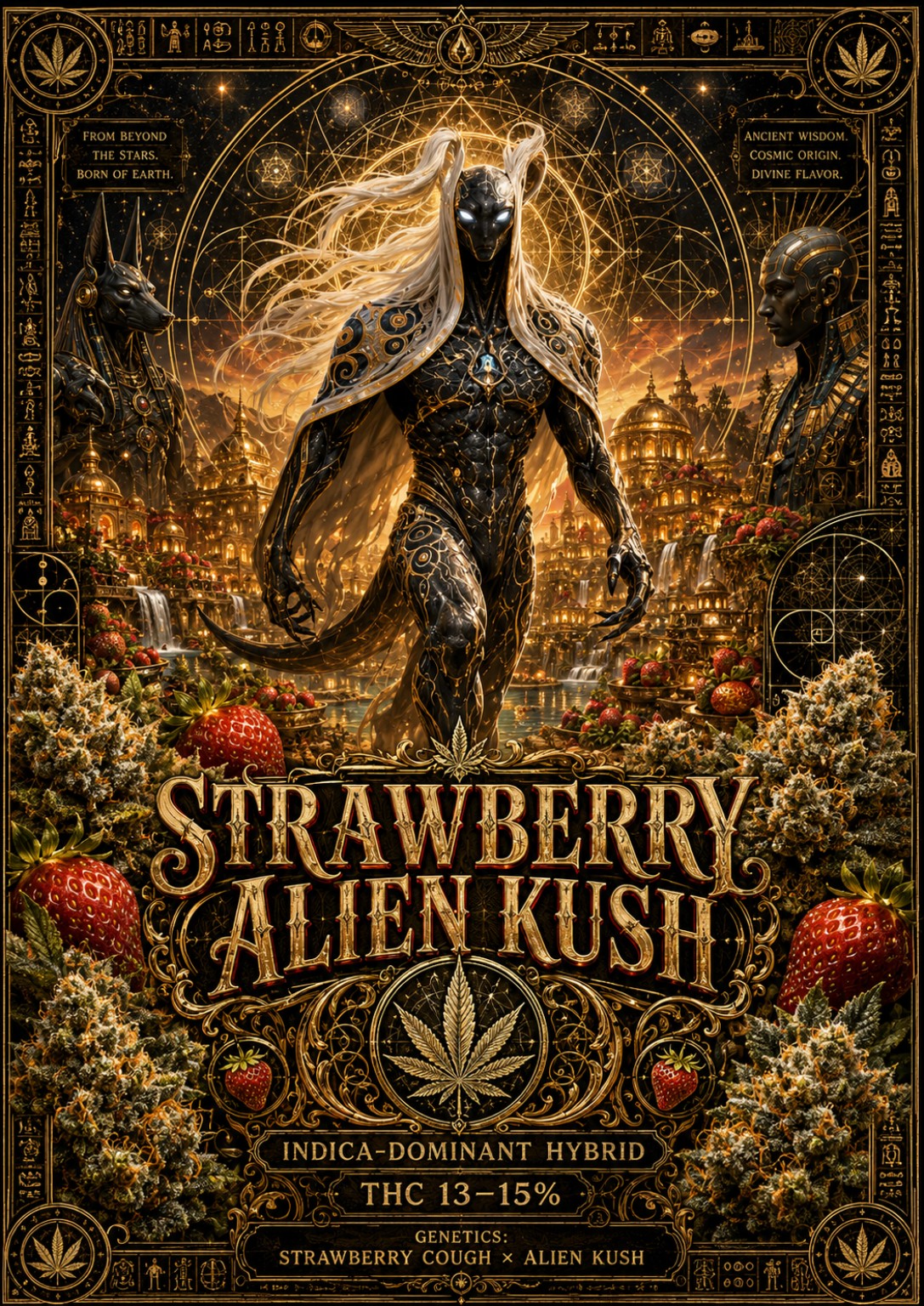 Strawberry Alien Kush (T-shirt)