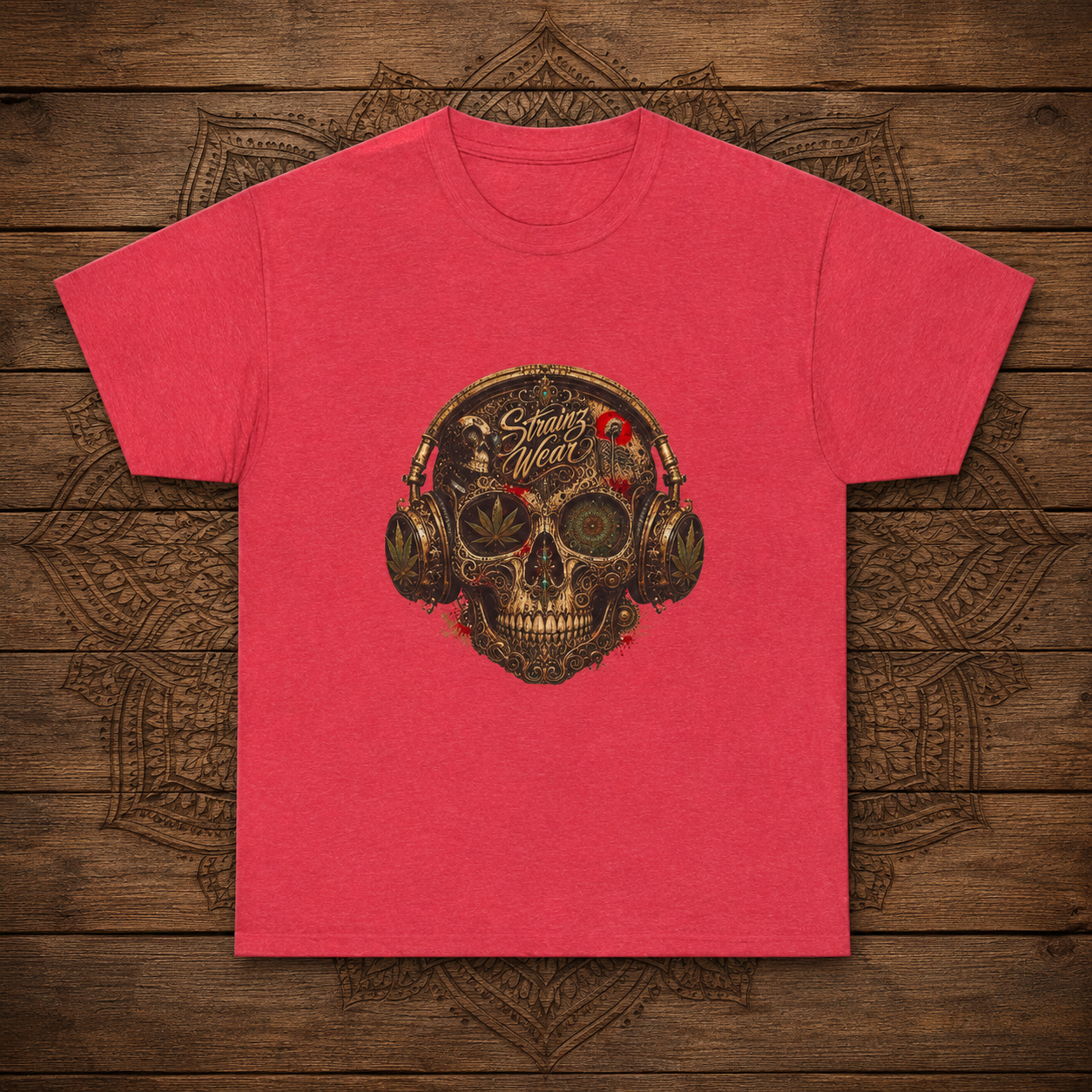 Skull with Headphones Tee | Punk Amplifier Graphic Shirt