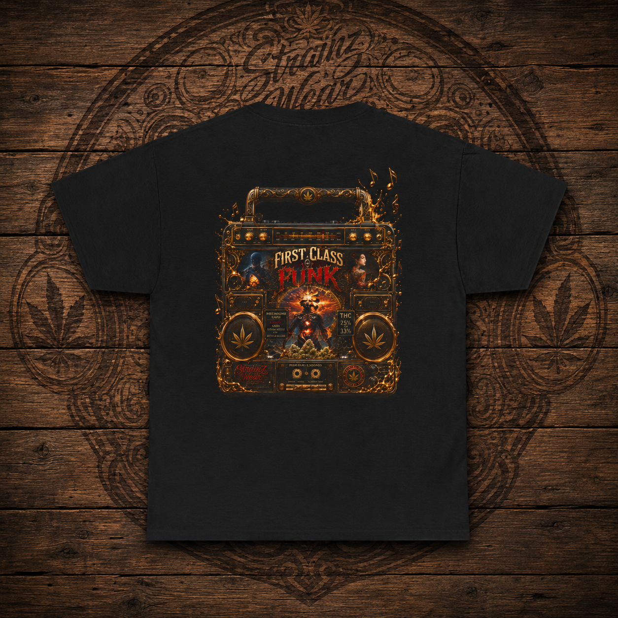 Skull with Headphones Tee | Punk Amplifier Graphic Shirt