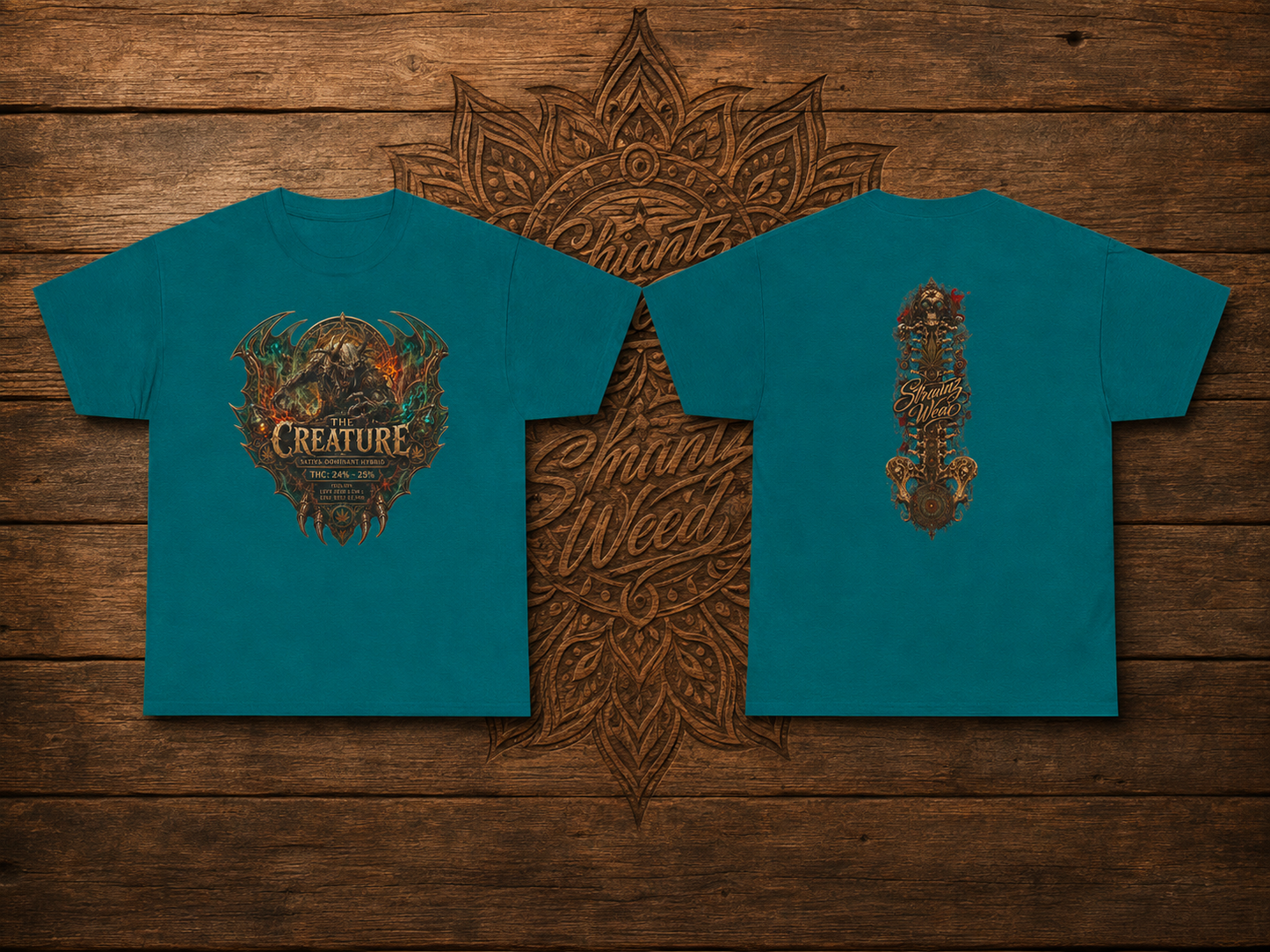 The Creature graphic tee | Mythic monster design, fantasy horror
