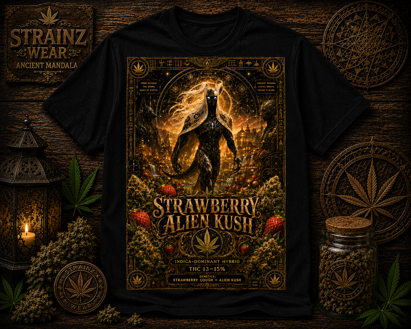 Strawberry Alien Kush (T-shirt)