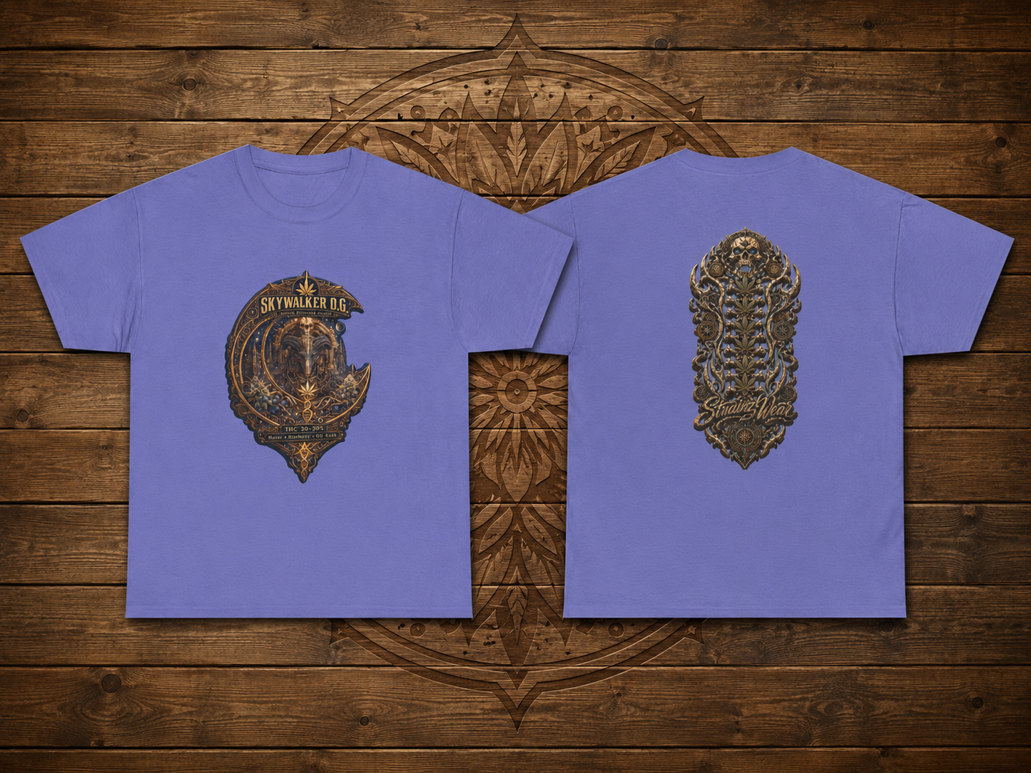 Skywalker OG Crescent Moon Crest T-Shirt | Vintage Spinal Cosmic Emblem