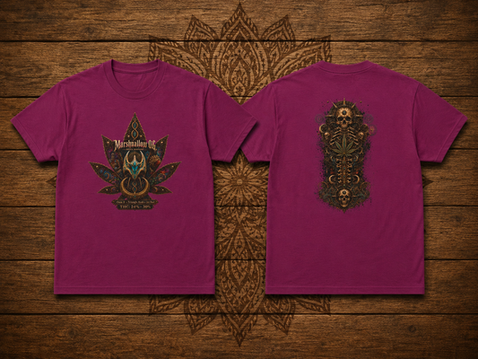 Marshmallow OG/Spinal Cannabis Skull T-shirt