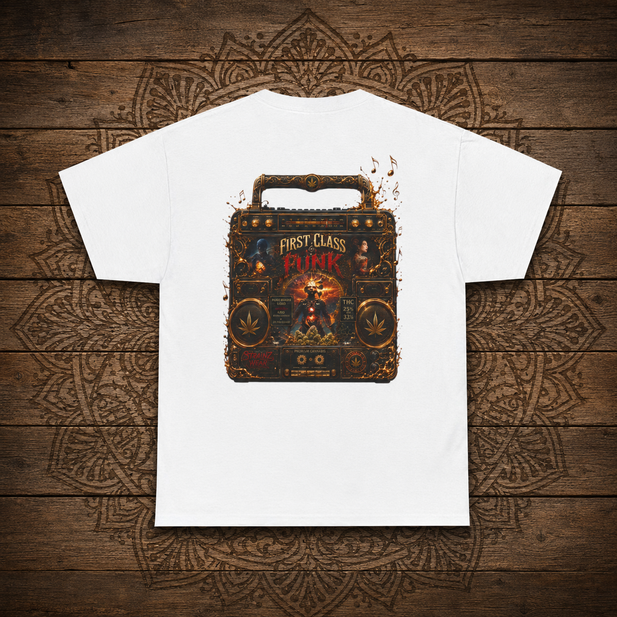 Skull with Headphones Tee | Punk Amplifier Graphic Shirt