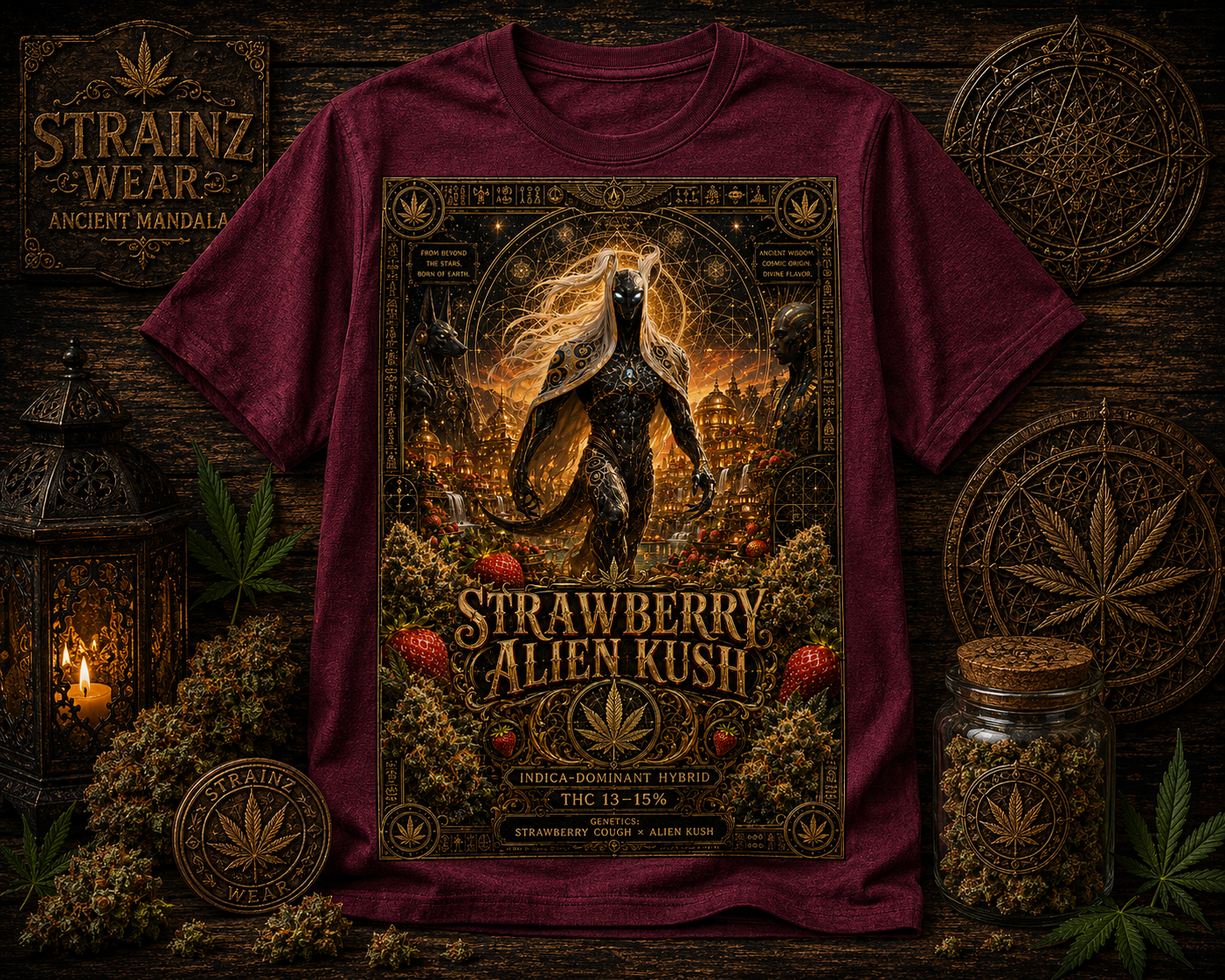 Strawberry Alien Kush (T-shirt)