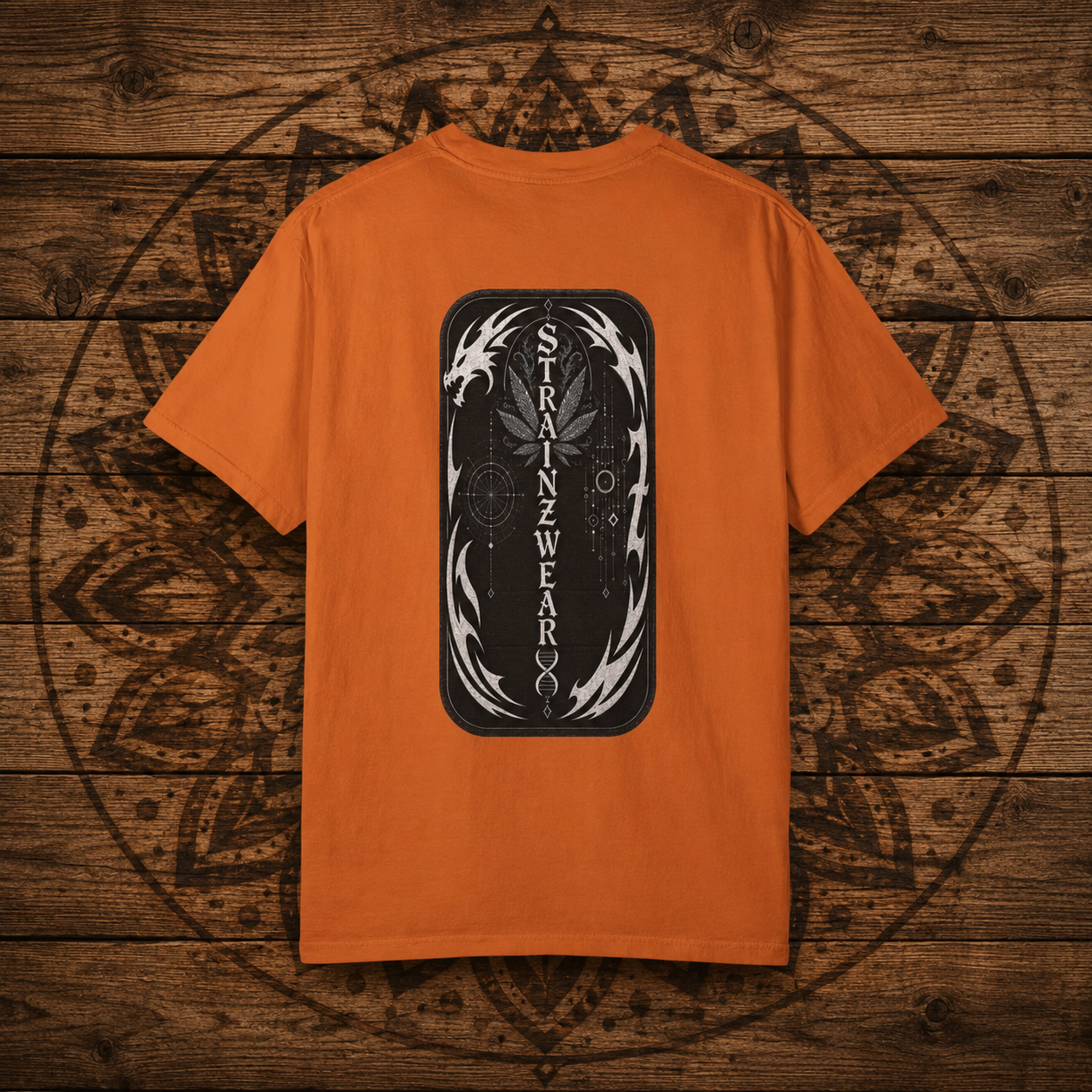 Ghost OG Leaf graphic T-shirt | Strainzwear back print
