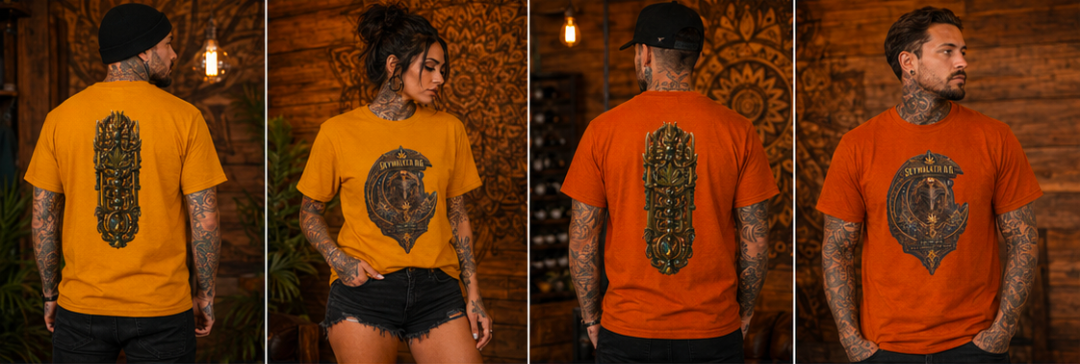 Skywalker OG Crescent Moon Crest T-Shirt | Vintage Spinal Cosmic Emblem