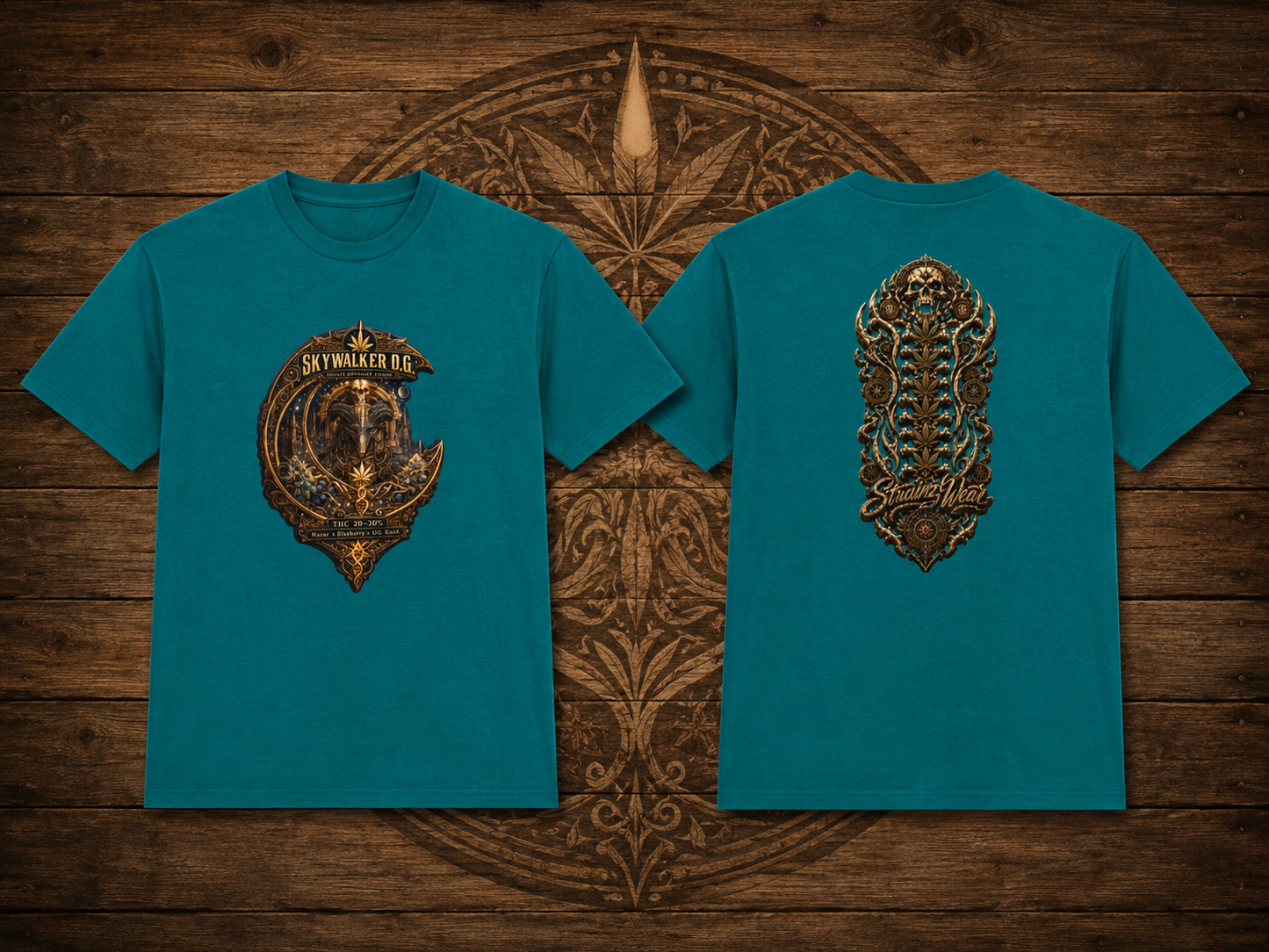 Skywalker OG Crescent Moon Crest T-Shirt | Vintage Spinal Cosmic Emblem