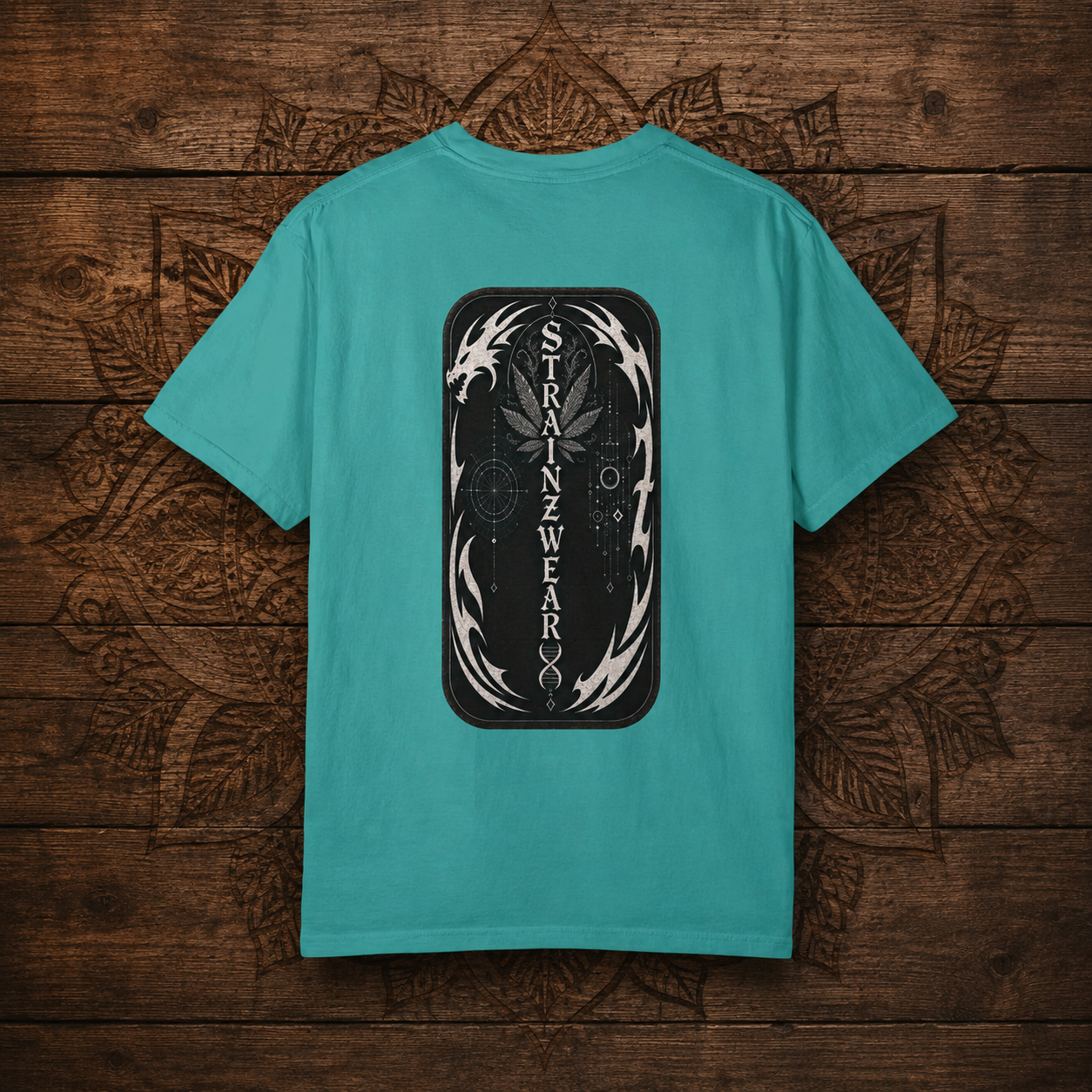 Ghost OG Leaf graphic T-shirt | Strainzwear back print