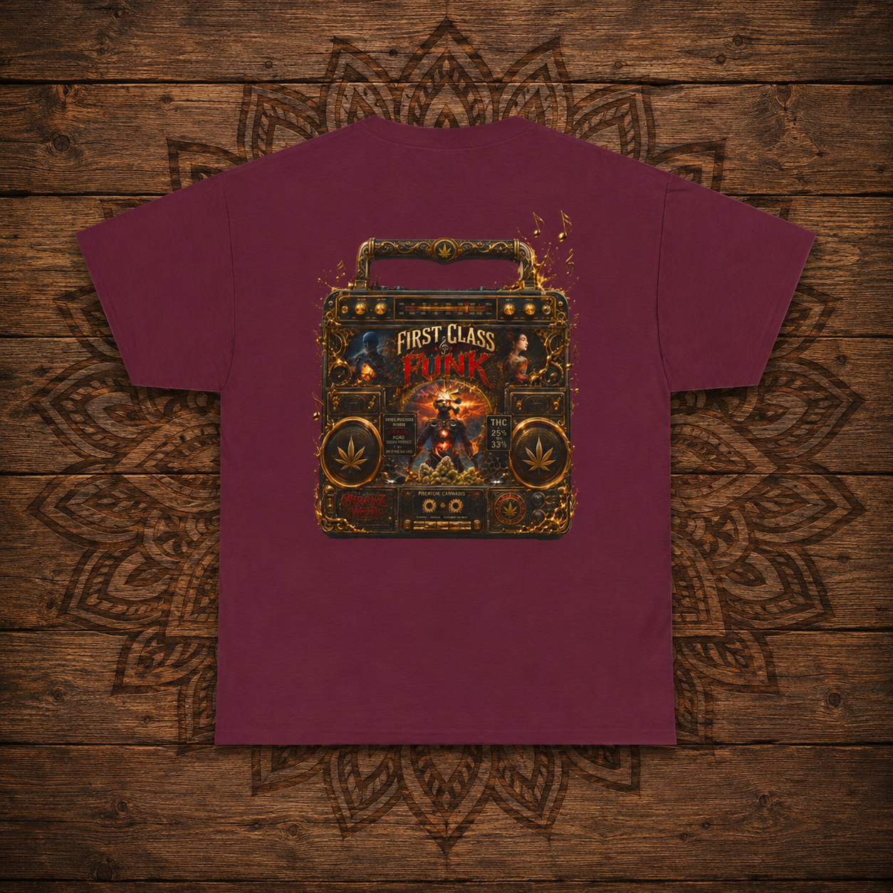 Skull with Headphones Tee | Punk Amplifier Graphic Shirt